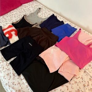 Athletic and regular clothing lot- small name brand aerie, PINK, etc